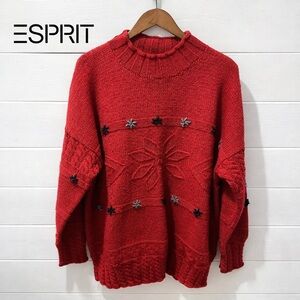 VINTAGE ESPRIT SPORT 💯 wool knit sweater size XXL oversized ⚠️
